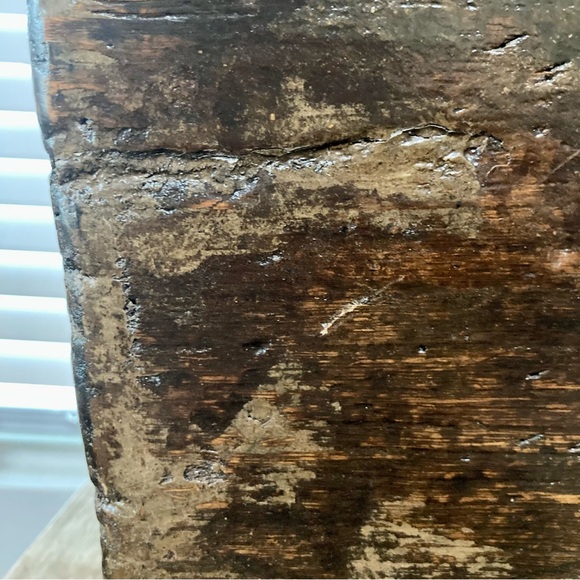 Big Wooden Rice Basket Bucket Rustic Distressed Farmhouse Decor - Picture 14 of 16